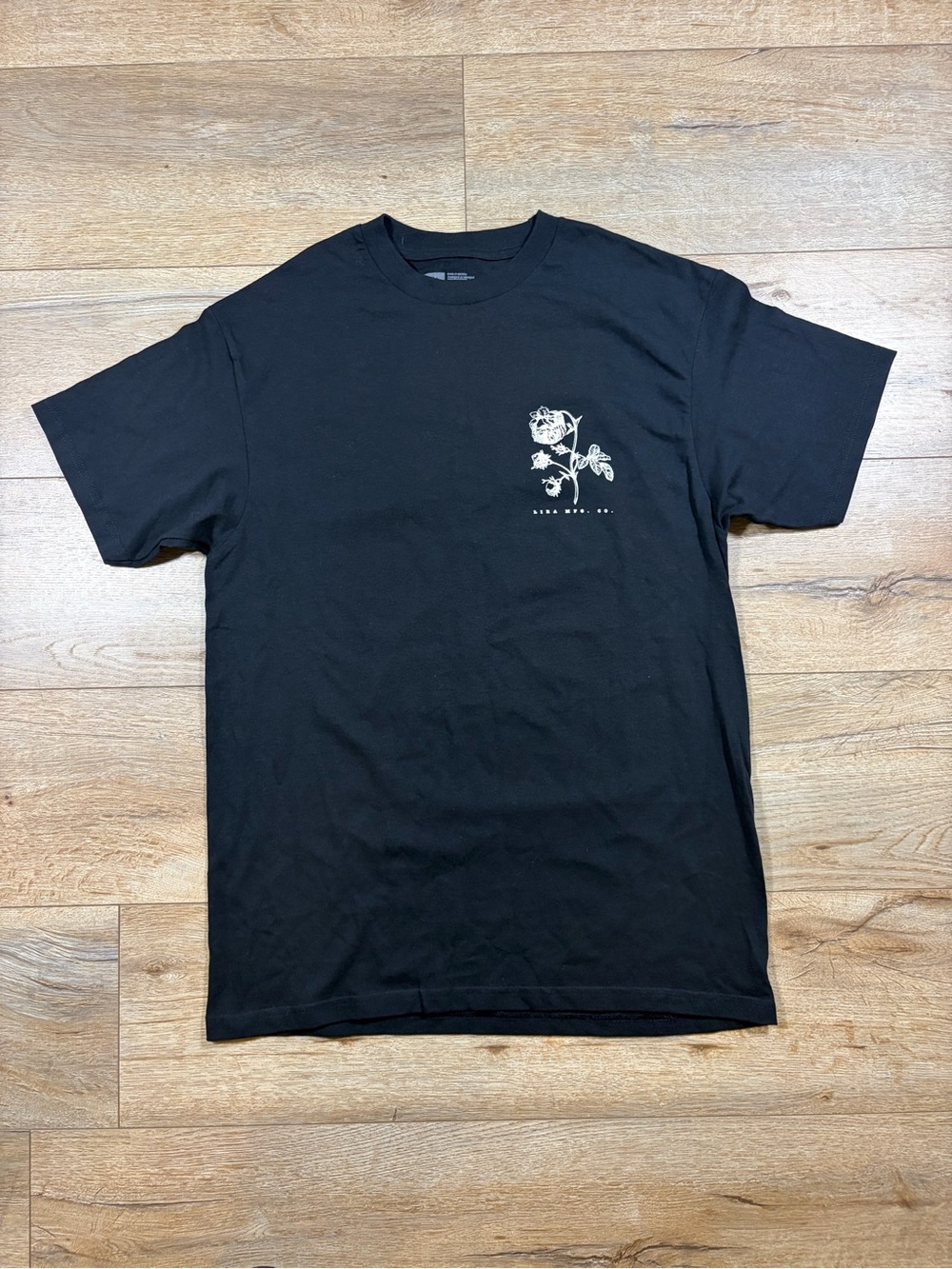 Men’s LIRA Premium T-Shirt Caldwell Black Tan Rose  Lira Mfg Co Size M